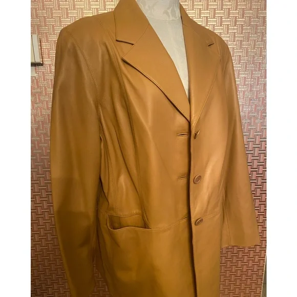 NWOT Lord & Taylor Leather Jacket - Picture 2 of 7